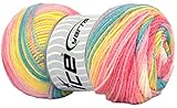 Eisgarn, Gelb, Türkis, Ecru, Hellgrün, Rosa, Premium-Acryl, Baby-Batic-Stricken...