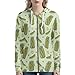 SEANATIVE Funny Pickles Women Lightweight Zip-Up Hoodie Jacket Casual Long Sleeve Comfy Casual Active Hoodies Sweatshirt with Pockets