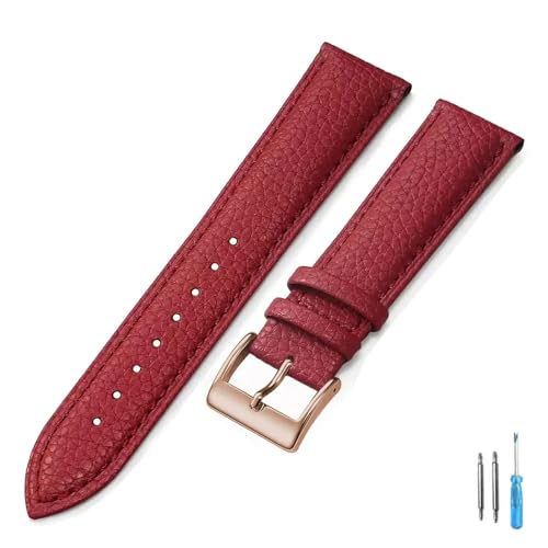 Bracelet de montre en cuir véritable élégant pour hommes et femmes