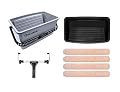 ROLLINGDOG 7PC 18 Inch Paint Roller Kit- 18 Inch Paint Roller Tray,Paint Bucket with Lid,3/8" Microfiber Roller Covers (Pack of 4)