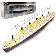 RC Watercraft Model, 2.4G RC 3CH Electric NQD Titanic Cruise Ship Watercraft Model with LED Lights RTR