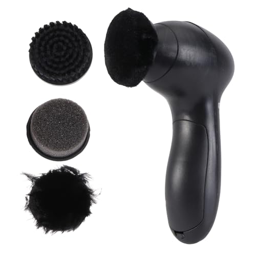 GAROZATION Electric Leather Shoe Polisher Kit with Brushes for Leather Care Portable Shoe Cleaning for Business Workers Includes Storage Box for Easy Use and Wide Application Sofas Bags and