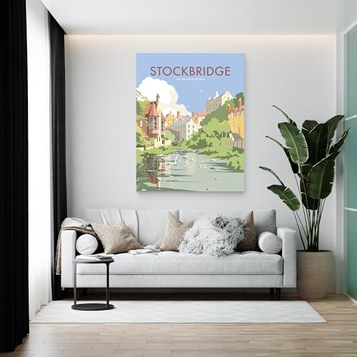 Loveyourlocation Stockbridge, On The Water Of Leith Art Print by Dave Thompson -size A4 (21 x 29.7)