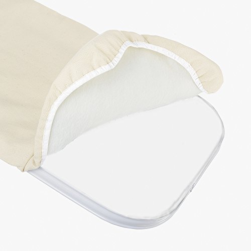 Image of Whitmor Deluxe Ironing Board Cover & Pad,100% Cotton Iron Board Replacement Cover with Heat-Resistant Surface,Fit for 54 inchLx15 inchW Ironing Boards,(Ironing board notincluded)-Concord Turquoise (Pack of 6)