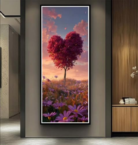 Arbre Cœur Peinture Diamant symbolique pour exprimer votre créativité à la maison
