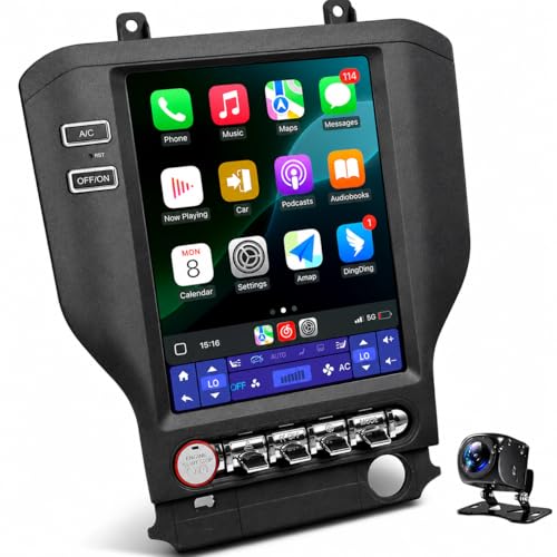 Radio con pantalla táctil QLED 10.4" para Ford Mustang 2015-2023 miniatura 1