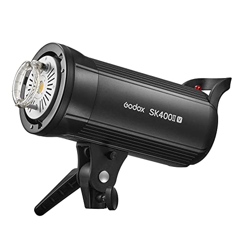 Image of Godox SK400II-V SK400IIV Professional Studio Strobe Flash Light,GN65 0.1-1.5S Recycle Time,2.4G X System,Bowens Mount with 10W LED Modeling Lamp for Photography(Godox SK400II Upgrade)
