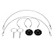 Estink Hood Lock, 2PCs Universal CNC Aluminum Car Vehicle Racing Bonnet Hood Pin Lock Lock Appearance Kit Car Modified Accessory Hood Pin Lock Kit (Black)