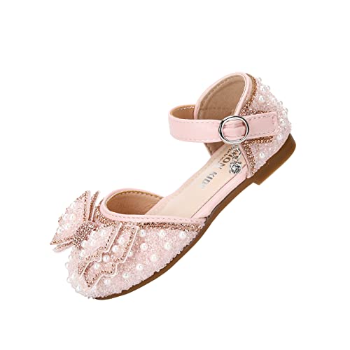 Girls Wedding Sandals Adorable Mary Jane Ballet Flats Sparkle Party Princess Dress Shoes2