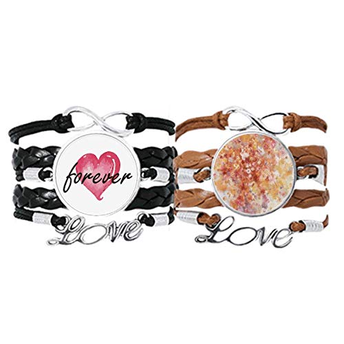 Ensemble de 2 bracelets en cuir motif fleurs - Coffret cadeau artistique idéal femme