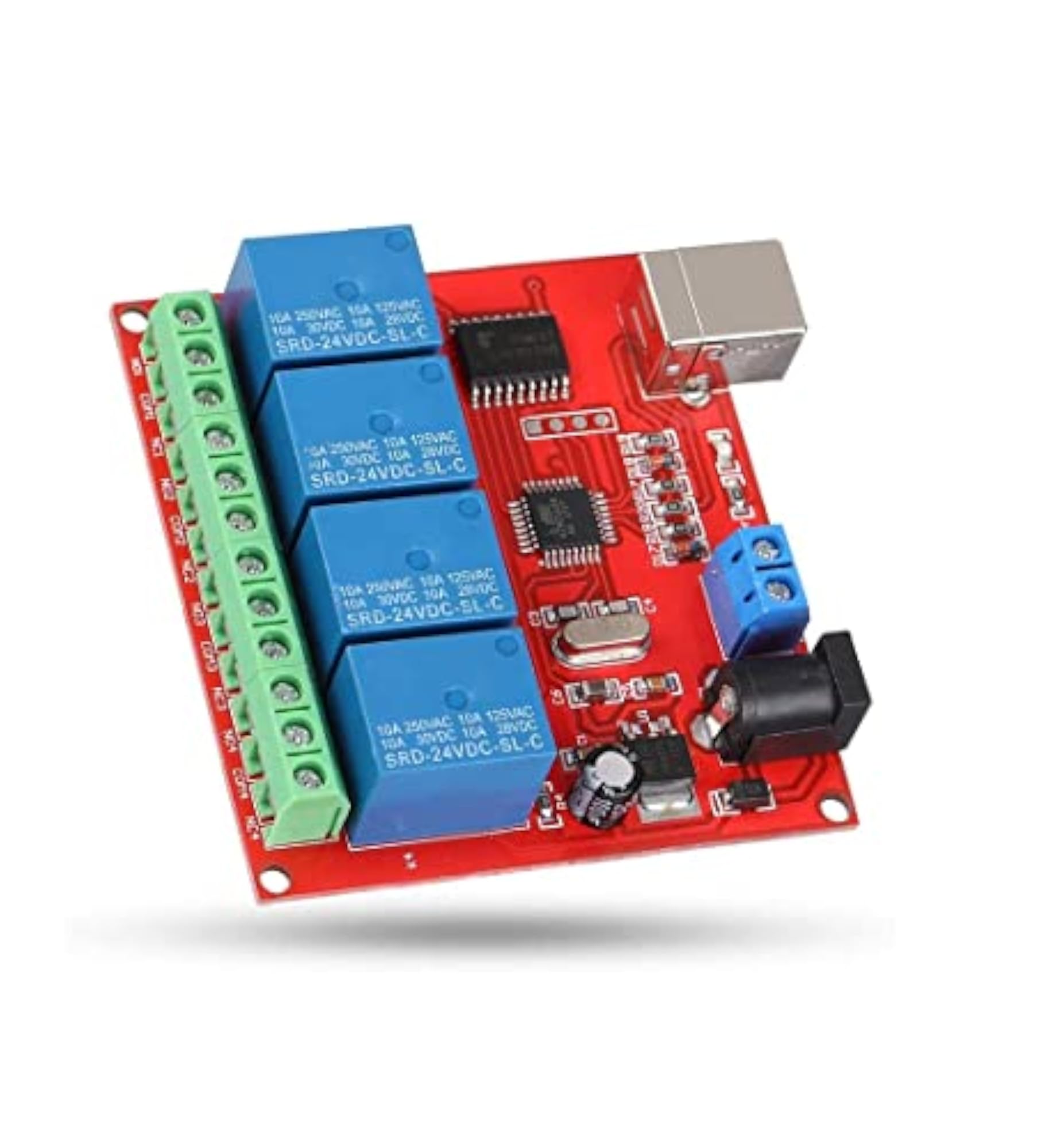 DC 5V 4 Relay Module USB Control Board