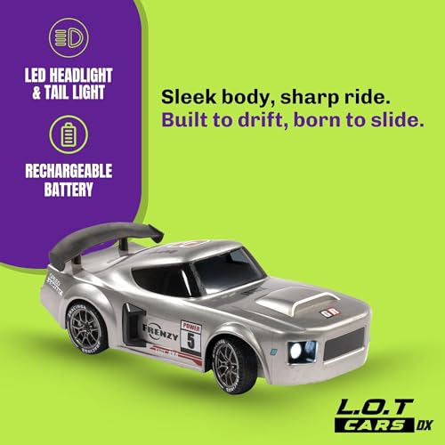 Image of Flare Remote Control Car | 20Kmph, 2.4Ghz | Rc Drifting Car, Rc Car, Valentine Gift, 4 Wheel Drive, Boost Mode, Long Range Remote, Hard Plastic Top with LED Head Light (Underground Silver)