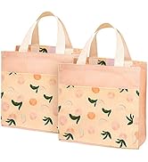 ASFINS Stofftaschen Klein mit Griffen, 2Stk Faltbare Einkaufstasche Recyclingtasche Baumwolltasch...