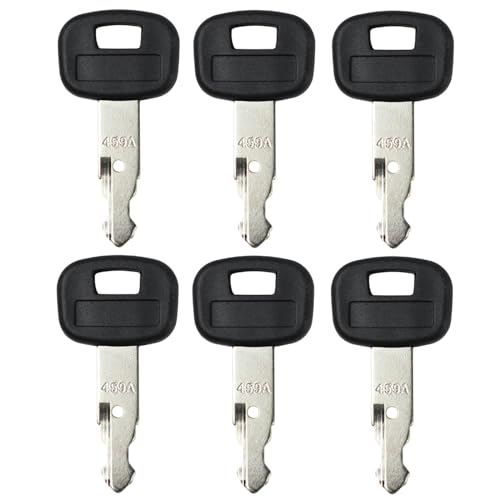 6PCS 459A Key RC411-53933 53930 Replacement for Ku-bota Mini Excavators