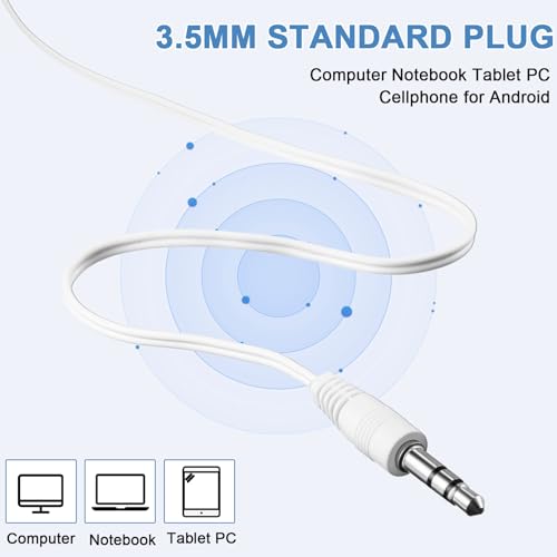 Image of Konohan 160 Packs Bulk Earbuds with Wire Earphones Classroom Wired Headphones for Students Headphones Individually Bagged, 8 Colors Ear Buds Bulk for Classroom School Library (Multicolor)