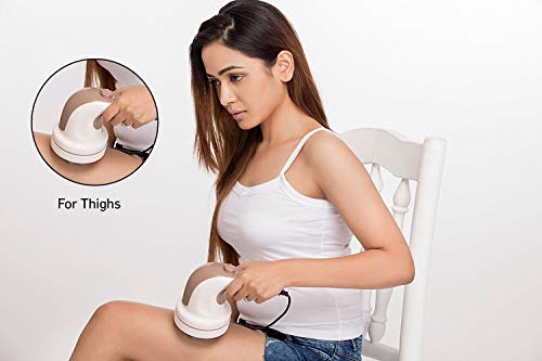 Image of Lifelong LLM27 Electric Handheld Full Body Massager (Brown) & Lifelong LL36 Powerful Double Head Body Massager Hammer, Brown