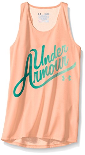Under Armour Fille Aloha Logo Tank Noir pour les journées actives d'été