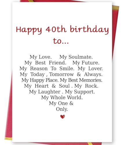 MQMRYeto Funny 40th Birthday Card for Women