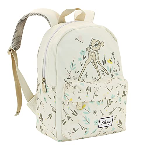 Bambi Nature-Mochila Preescolar Kid, Blanco, 22 x 27 cm, Capacidad 5 L