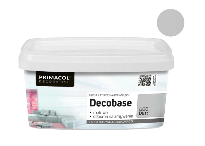 TRANS - PAL Primacol POLARIS Textured Paint for Interior Feature Walls, 1L, Decorative & Decobase Option (Decobase Paint D06 Dust 1L)