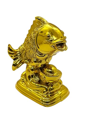 Image of Exclusive Small Size Fengshui Polyresin Arowana Fish Showpiece for Career, Luck & Education (AF-3516)