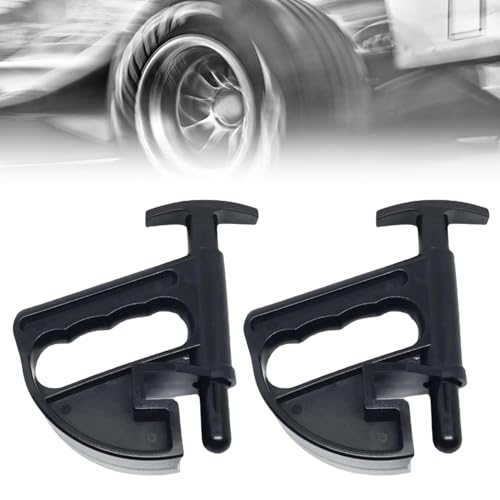 Comioke Changeur de Pneus, Pince de Jante, 2 Pièces Pince de Changeur de Pneu, Tire Changer Clamp pour la Réparation Pneus de Voiture, Installer des Pneu (Noir)