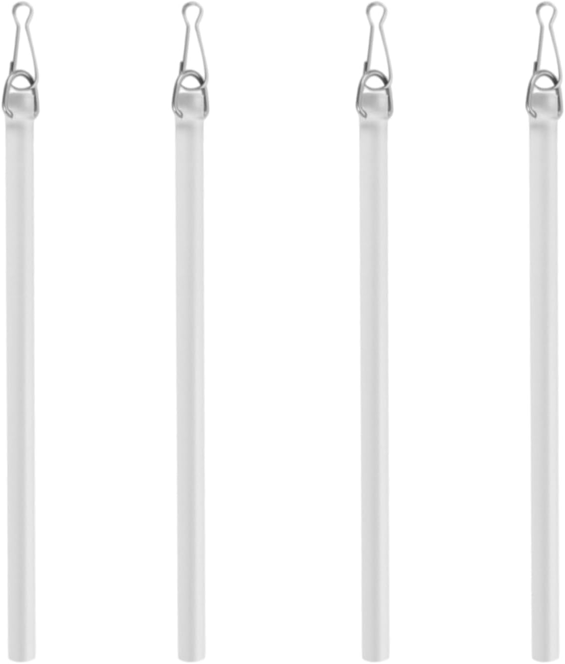 Curtain Pull Wand,17 Inch Invisible Clear Acrylic Curtain Pull Rod Stick,Blind Wand Replacement Part with Hook,Drapery Control Rod Opener for Easier Opening and Back (4)