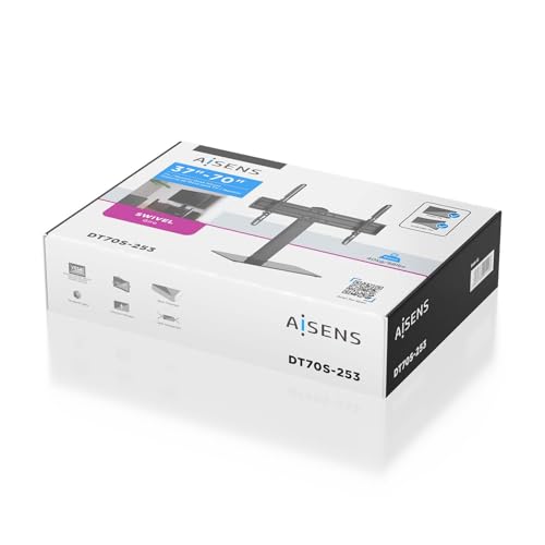 Aisens Soporte De Mesa Eco Giratorio Para Monitor/Tv 40Kg De 37" A 70" Negro - 6