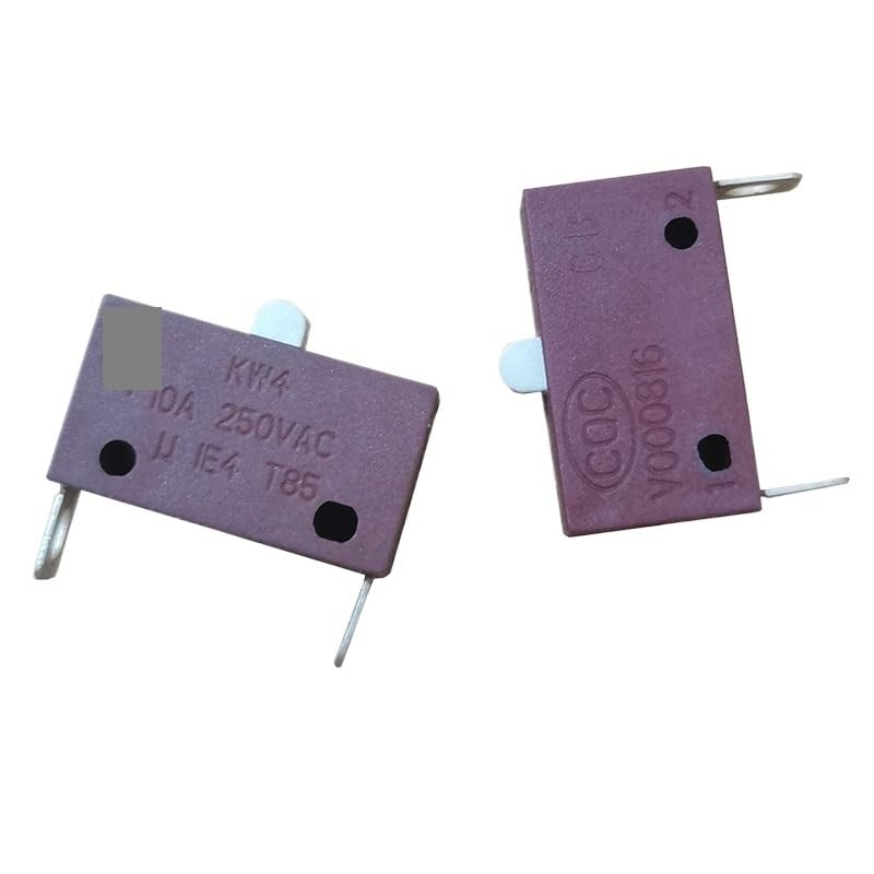 Interrupteur KW4 pour sèche-cheveux avec bouton air froid 10A/250V, lot de 2 composants