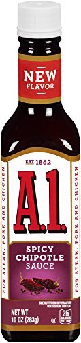 A.1. Sauce 10oz Glass Bottle (Pack of 4) Select Flavor Below (Spicy Chipotle)