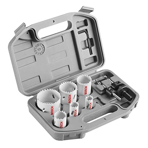 Bosch HSBIM9 General-Purpose 9 pc. Bi-Metal Hole Saw Kit