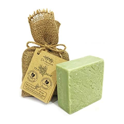Pastilla de jabón Dr.Ancient de Árbol de Té orgánico y antibacteriano Cover