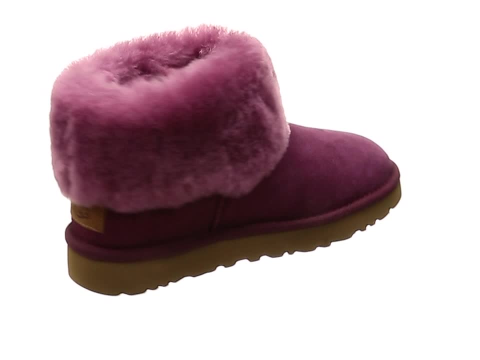 Amazon | [アグ] シープスキンブーツ CLASSIC MINI FLUFF レディース