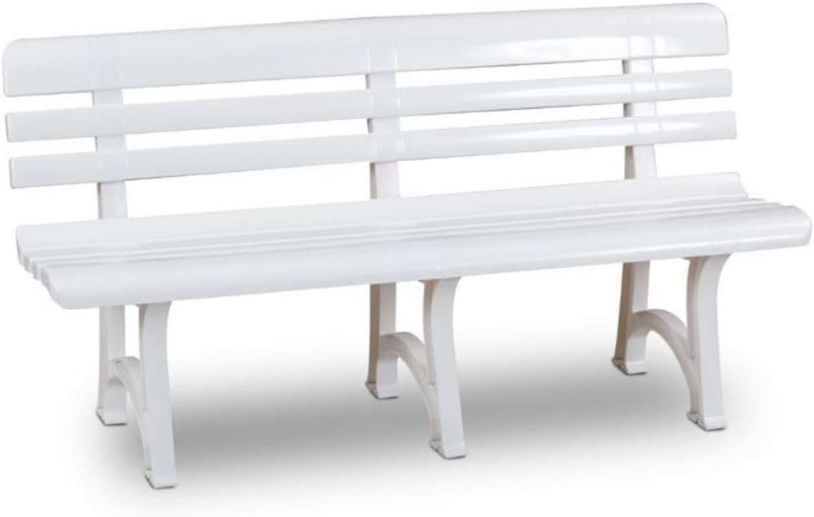 Panchina Da Giardino Tomaino In Plastica - 3/4 Posti, Verde, Per Esterno, Balcone O Terrazzo - Foto 10