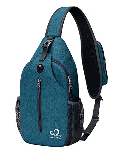 Waterfly Sling plecak naramienny z regulowanym pasem naramiennym, torba do zawieszenia na ramieniu, plecak na ramię, plecak na piersi dla mężczyzn i kobiet