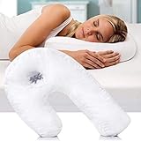 Side Sleeper forma de U almohada para dormir de lado también ayuda a mantener las vías respiratorias y aliviar los ronquidos.