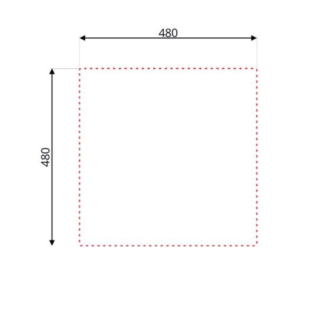 Lavello monovasca incasso monostampo N24435AS 50x50