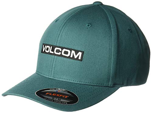 Volcom Men's Euro Mark Six Panel Xfit Hat, Mediterranean, Small/Medium
