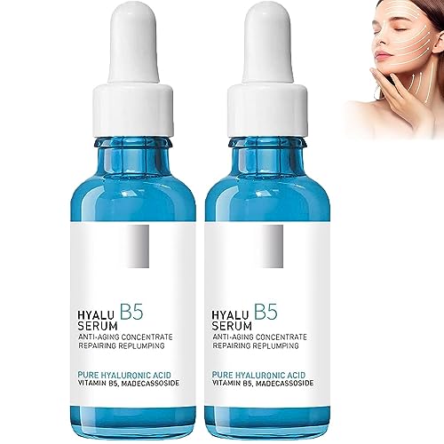 Hyalu B5 Serum, Botox Face Serum B5, Botox en una botella reafirmante facial instantáneo, suero de colágeno antienvejecimiento, para todo tipo de piel mujeres...