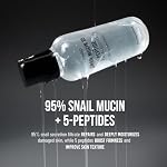 Snail Mucin 95 + Peptide Essence - Advanced Skin Repair Serum for Acne-Prone & Sun-Damaged Skin, Non-Comedogenic Facial Moisturizer with 5-Peptide Complex, Fragrance-Free, Slow-Aging, 4.73 fl.oz. - Image 5