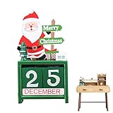 Gesundes Material: Weihnachtsmann-Holzblöcke bestehen aus hochwertigen Holzmaterialien, ohne eigenartigen Geruch, sind gesund und umweltfreundlich, langlebig, nicht leicht zu verblassen oder zu brechen, und schadet Ihrer Gesundheit nicht.