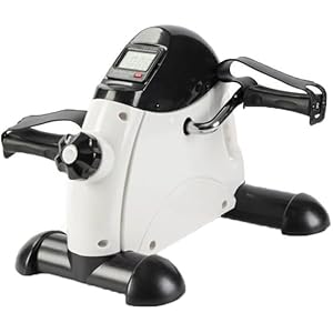 Home Pedal Exerciser Under met LCD-schermen, compacte hometrainer onder bureaufiets Pedaaltrainer, arm- en beenrevalidatiemachine