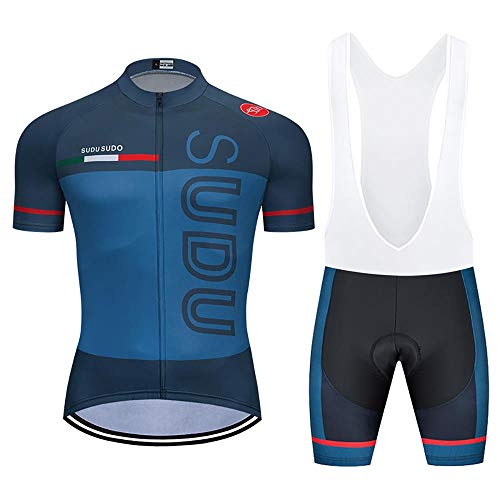 Maillot Cyclisme Kits Homme Vêtements Cyclisme Tenue Cycliste Maillot Cycliste Homme Manche Courte MTB Jersey+9D Gel Pantalons Homme Été Cyclisme Vêtements Respirant Séchage Rapide Cover
