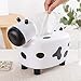 Surakey Cow Tissue Box Cover Holder Desktop Lovely Cow Shape Tissue Paper with Toothpick Dispenser Sorage Organiser Cell Phone Stand Black Gel Pen Suit for Home Bedroom Living Room Office, Type 1