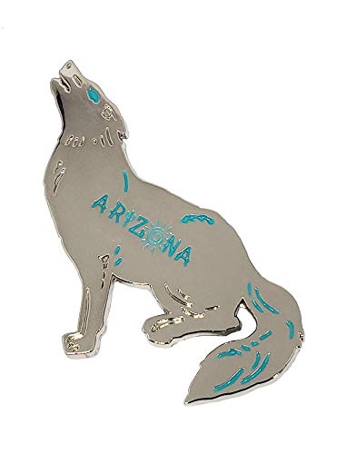 Imán Decorativo de Lobo Plateado para Refrigerador miniatura 1