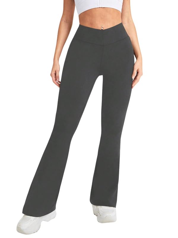 Image of DTR FASHION Women's Stretchable Solid Cotton Blend Casual Trouser