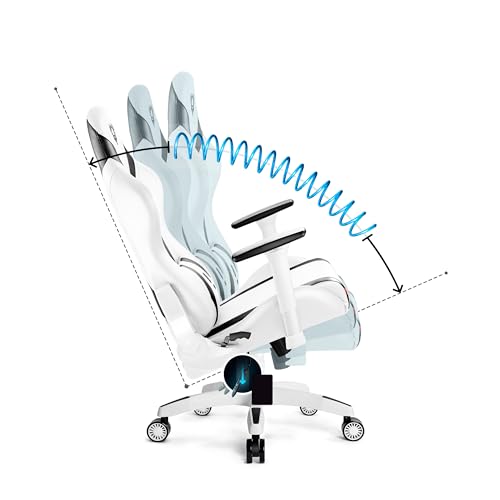 X-Horn 2.0 Sedia da Gaming Gamer Poltrona da Ufficio Scrivania Girevole Braccioli 3D Design Ergonomico Supporto Lombare Meccanismo di Inclinazione Bianco Normal (L) - Sedia gaming - Immagine 6