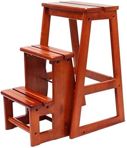Escabeau pliant multifonctionnel avec chaises pliantes en bois