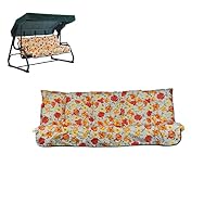 Set Cuscini Per Dondolo 3 Posti 150x50 Cm Con Tettuccio 200x125 - Francesca Fatto A Mano