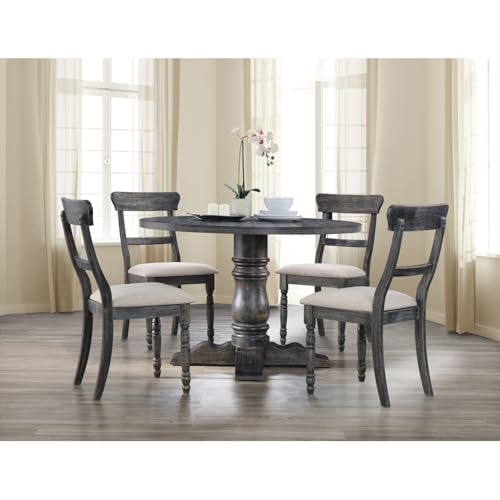 Geelife Leventis Weathered Gray Finish Dining Table - Synthetic Wood